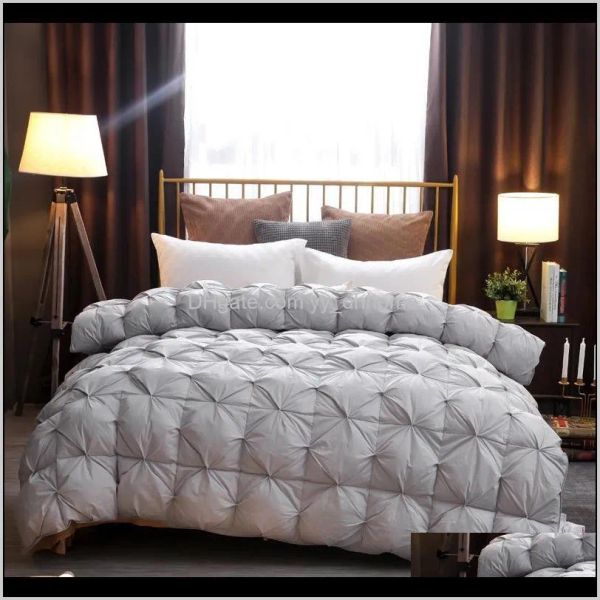 Songkaum Luxus-Daunen-Winterdecke, gesteppte Steppdecken, Kernweiß, Bettdecke, 150 Bettdecken, Pis9L-Bettdecken-Sets, Rzmhn