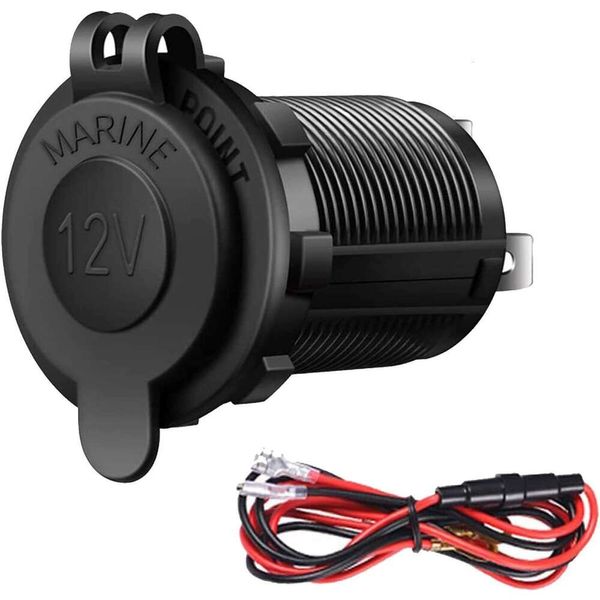 Nuova presa accendisigari Automobile marine moto ATV RV presa accendisigari spina impermeabile 12V