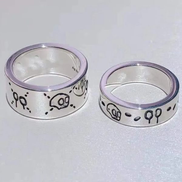 Totenkopf-Ring, Unisex, modisch, luxuriös, Bandringe für Damen und Herren, Modeschmuck, Accessoires