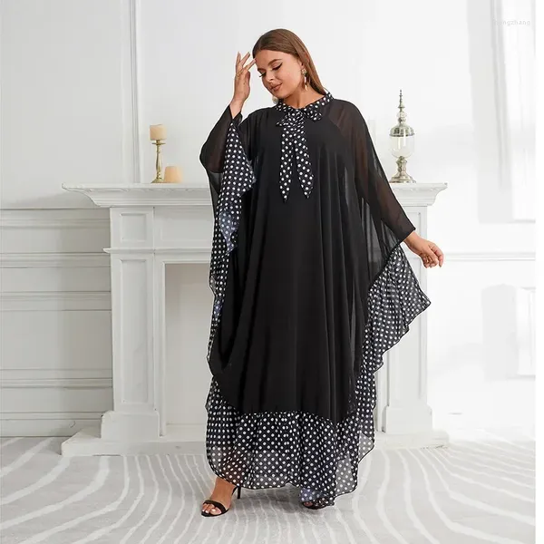 Ethnische Kleidung Dashiki Afrikanische Kleidung Elegantes Kleid Frauen Für Hochzeit Party Herbst Langarm Schwarz Plus Größe Kleider