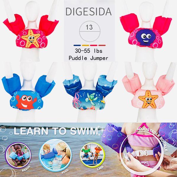 Vida Vida Bóia Baby Swim Anéis de espuma desenho animado Baby Arm Ring Blowercy Vest Tornment of Flutuating Kids Safety Life colete infantil Jackets Life 230411