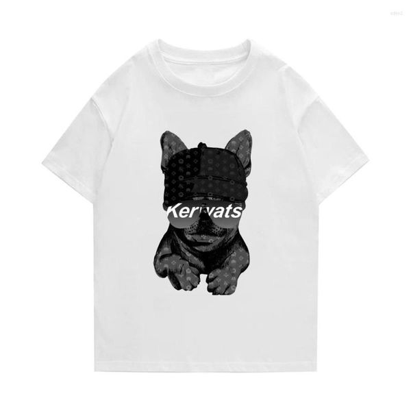 T-shirt da uomo T-shirt da uomo casual estive Cotone Moda Qualità Manica corta Abiti da strada Grafica stampata per cani