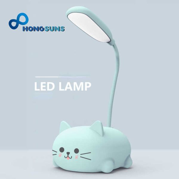 Schreibtischlampen niedlichen Cartoon Haustier schöne Tier Bär Schwein Katze Hund USB Akku aufladen LED Tisch Nachtlicht Kind Augenschutz Schreibtischlampe P230412