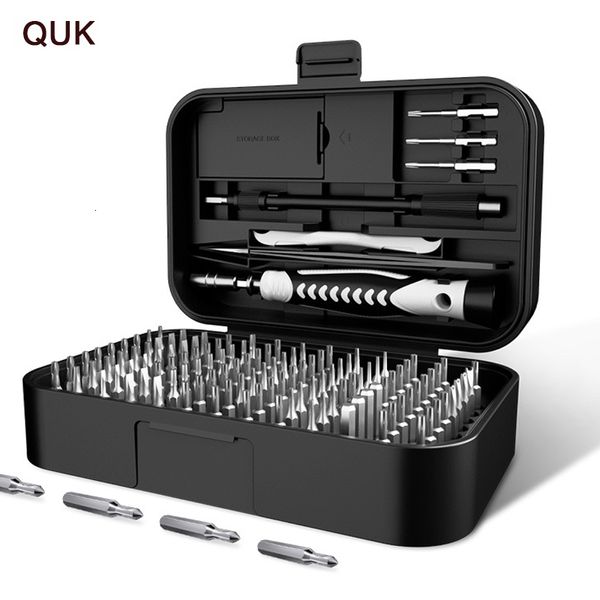 Отвертки Quk Precision Recision Suptriver Set 130/45 в 1 CR-V Комплект 117 Магнитный винт Комбинированный инструмент для инструментов для ремонта ноутбука 230412