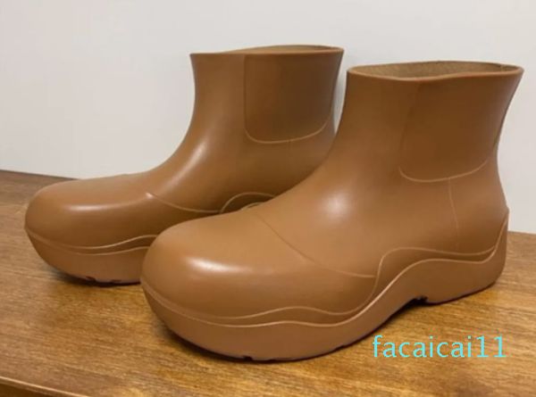 Botas de borracha para mulheres botas de chuva impermeáveis salto baixo curto tornozelo pvc botas de chuva moda meninas senhora sapatos de chuva