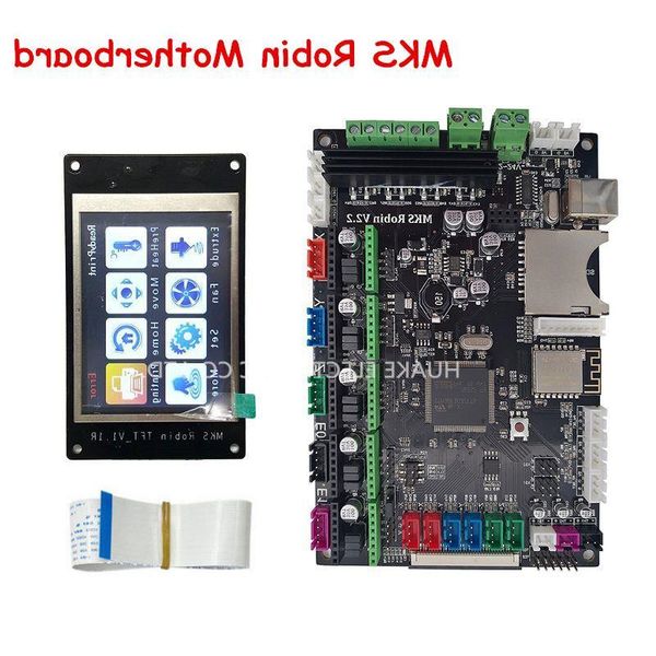 Frete grátis peças de impressora 3D MKS Robin V22 controlador placa-mãe com Robin TFT32 display software de código fechado Khkgb