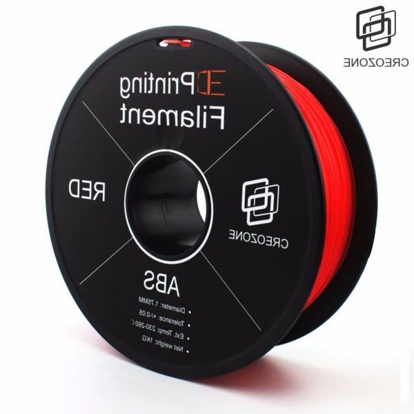 Filamento per stampante 3D ABS Freeshipping 175mm 1KG (220LBS) Filamento per stampa 3D in plastica per stampante 3D Rosso Vsgue