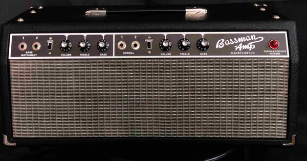 Custom Grand 1964 Gitarrenverstärker Bassman Black Panel Pre-CBS Röhrenverstärker Topteil, AA864 Schaltung