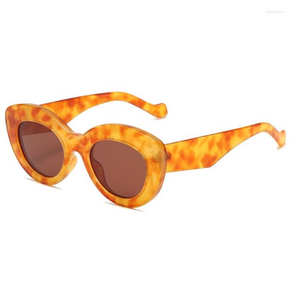 Occhiali da sole vintage traslucidi gelatina femminile tortie decorazione occhiali da sole colorati donna uomo personalità della moda occhiali Uv400