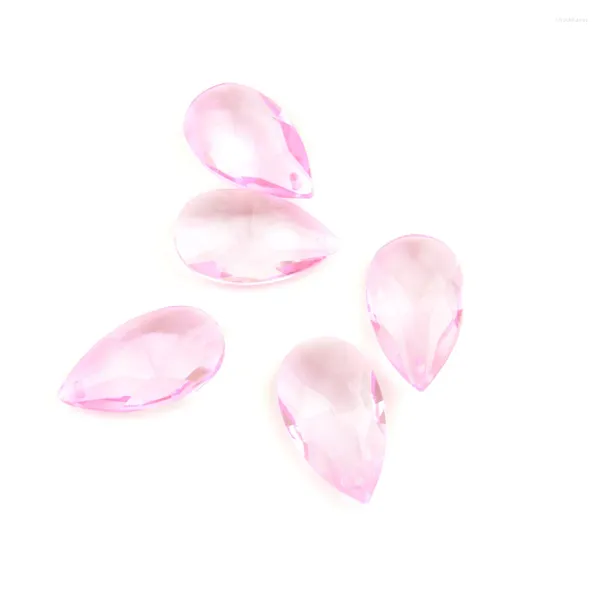 Люстра Кристалл 50 шт./лот 50 мм розовый K9 стекло капля воды кулон миндалевидная сетка светильник современные детали для украшения