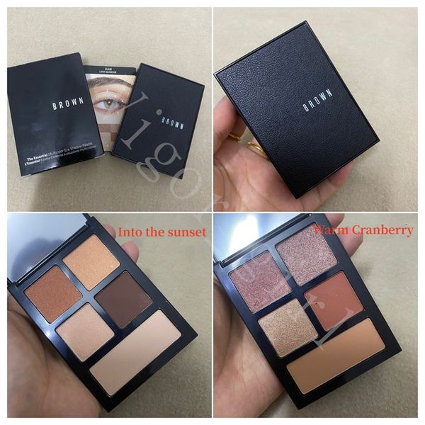 BB Brauner Lidschatten Neuankömmling Mädchen Augen Make-up 5 Farben Lidschatten-Palette Die unentbehrliche mehrfarbige Palette Warme Cranberry und In die Sonnenuntergangsfarbe Hergestellt in den USA Luxus