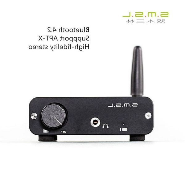 Бесплатная доставка SMSL B1 Цифровой Hi-Fi Bluetooth CSR 42 Аудиоприемник Декодер Bluetooth цифровой проигрыватель Поддержка APT-X Алюминиевый корпус Qsxe