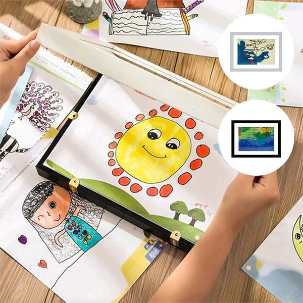 Bilderrahmen Art Po für Kinder Kids Frontöffnung Wechseldisplay Home Office Aufbewahrung 3D 230425