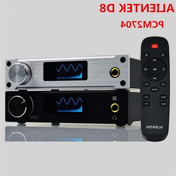 Freeshipping Hot Amplificatore Classe D ALIENTEK D8 Amplificatori stereo HiFi digitali puri Amplificatore di potenza audio ottico coassiale USB PC Rint