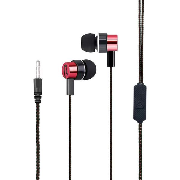 Telefoni auricolari universali da 3,5 mm rumore cablato cancellazione stereo auricolare in-ear con microfono per le chiamate di musica per pc telefoniche Android Accessori per le chiamate musicali