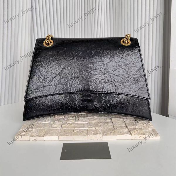 10a designer saco clássico flip saco crossbody saco de mensageiro sacos de couro hobo saco tote jacaré pele de cera oleosa mulheres correntes de ouro caixa de presente original embalagem b