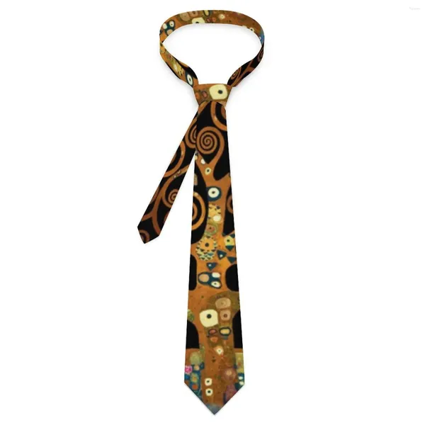 Papillon Gustav Klimt Stampa Cravatta L'albero della vita Cosplay Party Neck Carino divertente per cravatta con colletto di design maschile presente