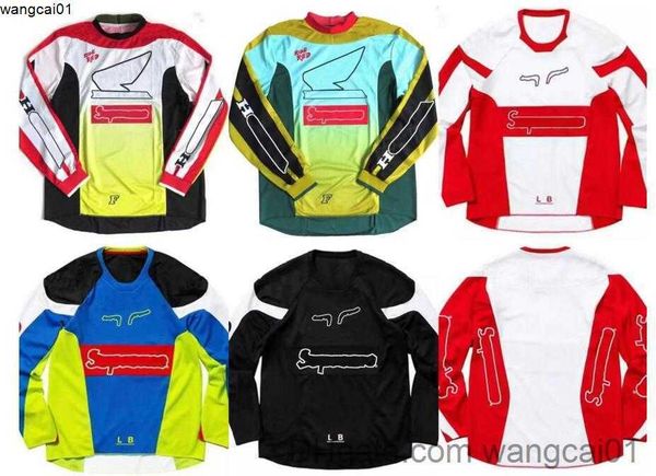 T-shirts masculinos 2023 New Spring e Autumn Motorcyc Cycling Rouching Racing Downhill Jersey personalizada com o mesmo STIL 4123