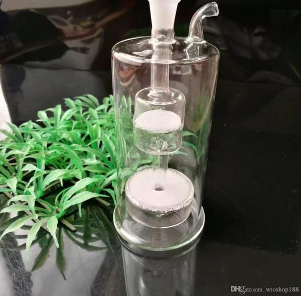 Pipa da fumo Mini narghilè bong in vetro Colorato a forma di metallo Bollitore per pipa ad acqua in vetro ultra silenzioso a doppio strato con anima in sabbia