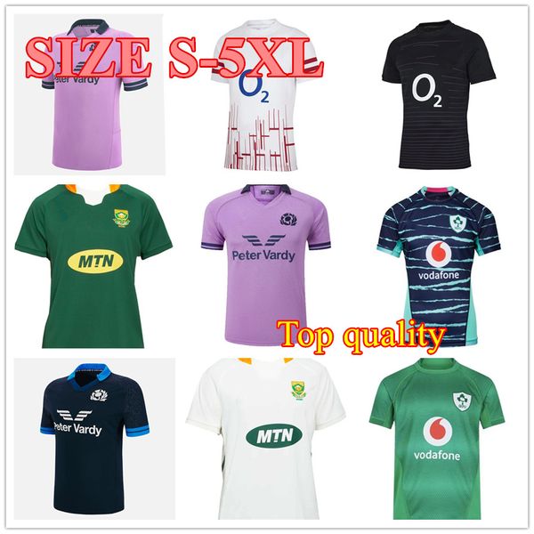 Maglia da rugby Irlanda 2023 Abbigliamento sportivo Top Quality 22/23 Scozia Inglese Sud Inghilterra Regno Unito Casa africana ALTERNATA Maglia da rugby Africa taglia S-5XL