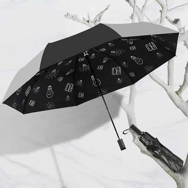 Regenschirme Kreativer Regenschirm im Freien UV-Schutz Klappbar Wasserdicht Tragbar Reise Sonne Regen Weibliche Paraguas-Ausrüstung