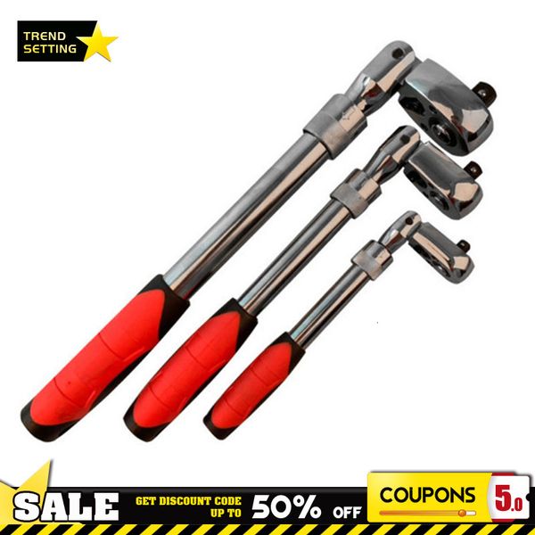 Chiave elettrica 1/4 1/2 3/8 Cricchetto retrattile in acciaio al carbonio a 72 denti Chiave automatica a sgancio rapido Strumento manuale multifunzionale 230412