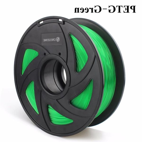 Freeshipping PETG Filamento 3D Filamento de Impressão 175mm 1kg Carretel Grande Transparência e Clareza Filamento de Plástico 3D Cor Verde Maqjw