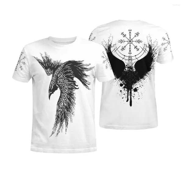 Herren T-Shirts Viking Tattoo Muster 3D All Over Printed Brand Clothing Herren T-Shirt Sommer Lustiges T-Shirt Kurzarm O-Ausschnitt Tops Drop