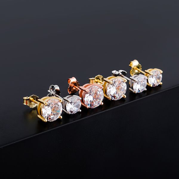 Luxus-Ohrstecker, Designer-Ohrringe für Frauen, eingelegte CZ-Diamant-Ohrringe, 925er-Sterlingsilber, Hochzeits-Ohrring, Designer-Schmuck, Verlobung, Mädchen-Geschenk