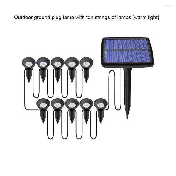 Rasenlampengartenleuchte Laternen Langlebige wasserdichte Landschaft Terrasse Energie sparen Solarstrom-Haushaltsvorräte