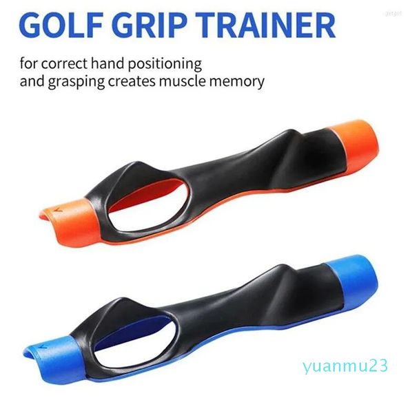 Ausili per l'allenamento del golf Grip Trainer Aiuto per l'allineamento dei gesti dell'oscillazione all'aperto per principianti 24