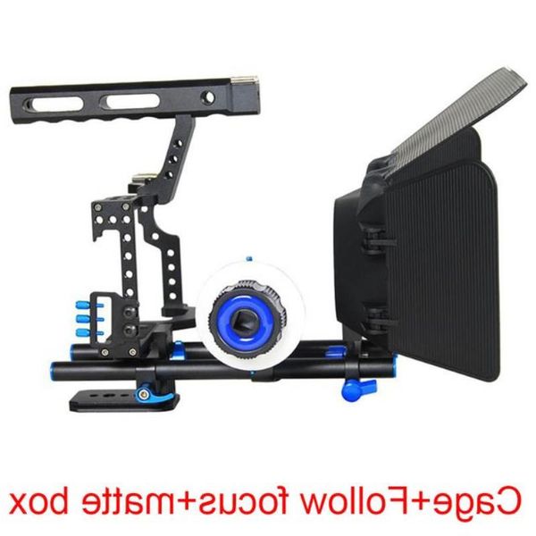 FreeShipping Kamera Käfig Griff Dslr Video Stabilisator Stange Rig Für Sony Gh4 GH5 GH5S A6300 A6500 A7S A7 A7R A7Rii a7Sii Kamera Film Cag Eird