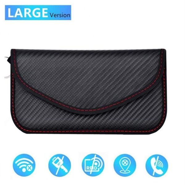 Sacos de armazenamento 1 pcs saco capa caso faraday gaiola bolsa para chaves de carro keyless proteção de radiação celular phone232l