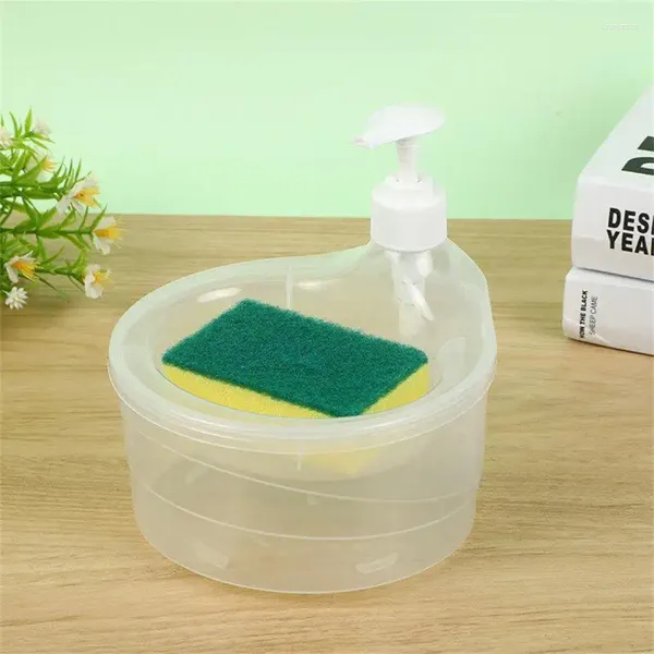Dispenser di sapone liquido Press Box Durevole 100g Forniture da cucina creative Detergente Bottiglia di plastica Pulizia efficiente