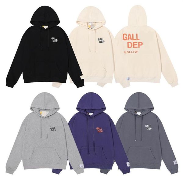 Designer American Mens Gall Depts ery Streetwear Hoodies Pullover Mode Mehrfarbig Basic Double Cotton Damen Lose Langarm P233K