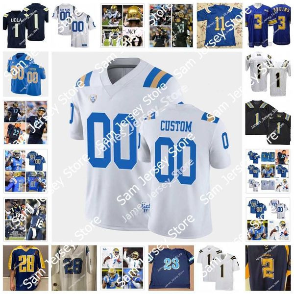 NCAA Custom UCLA Bruins Genähtes Fußballtrikot 4 Stephan Blaylock 33 Bo Calvert 92 Quintin Somerville 98 Tiaoalii Savea 2 Kyle Philips Greg Dulcich Otito Ogbonnia