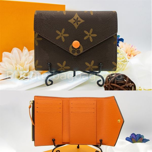 Carteira de Victorine em Releveito Pursa de moeda da mulher M41938 Portador de cartões Chave de couro Man Luxury Designer Pesses Fashion Brown Flor Key Bolsa Portão Cartocolador