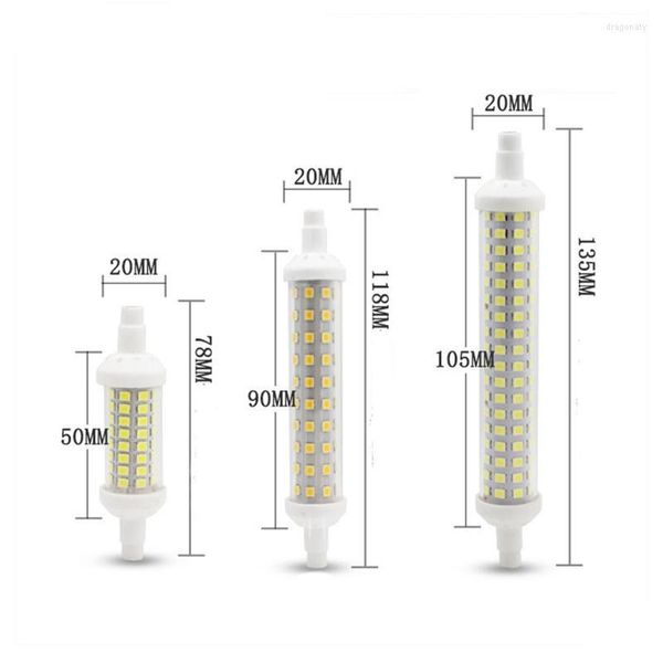 Birnen Lamparas dimmbar R7S LED Mais 78mm 118mm 135mm 189mm Licht 2835 SMD Birne 20W 30W ersetzt Halogenlampe BombillasLED