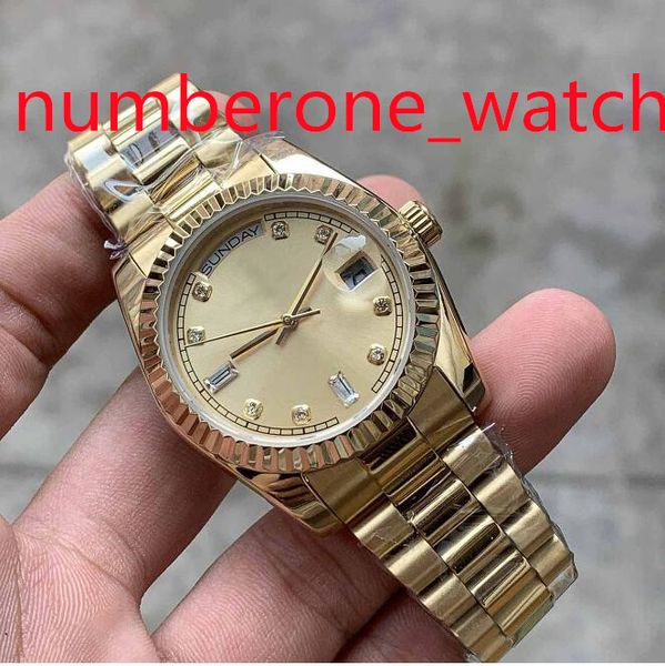 Vendita calda orologi unisex 36mm 128235 118235 128238 Day Date President oro rosa 18 carati diamante asiatico 2813 orologio da polso con movimento automatico