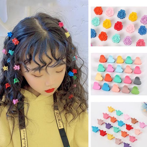 Haarschmuck 20-100 Teile / satz INS Candy Clip Grab Farbe Ausgabe Mädchen Blume Clips Kind Kopfschmuck Baby Accessories1