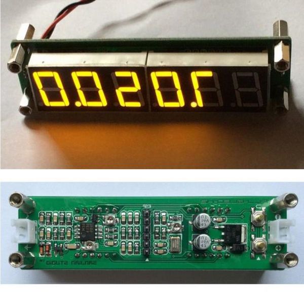 Бесплатная доставка 6 светодиодов 1 МГц ~ 1000 МГц RF Singal Частотомер-тестер цифровой светодиодный для усилителя любительского радио желтого цвета Fipbb