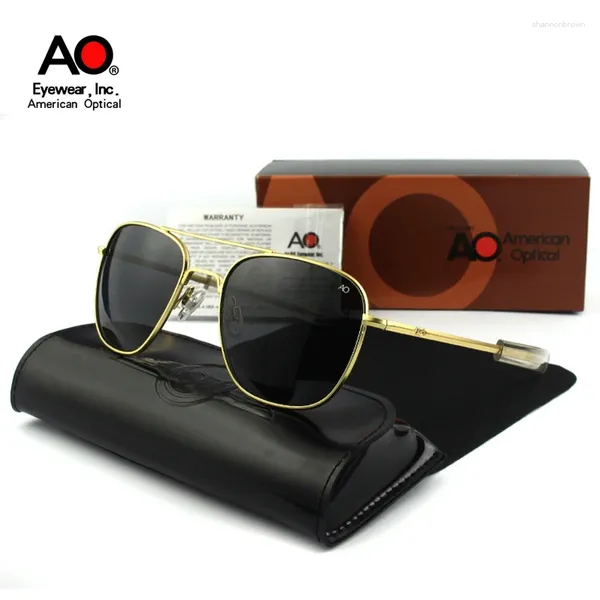 Солнцезащитные очки AO Polarized Sun Glasses Man Man The Woman Designer USA America America Aviation Пилот -пилот мужского водителя водителя