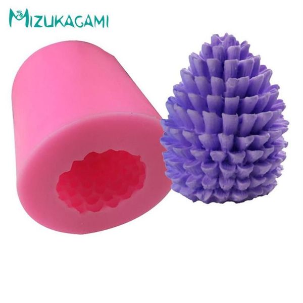 Attrezzi per torte Stampo in silicone per cioccolato Pigna Frutta Candela natalizia Cilindro Sapone Fondente Decorazione DJ-01260202S