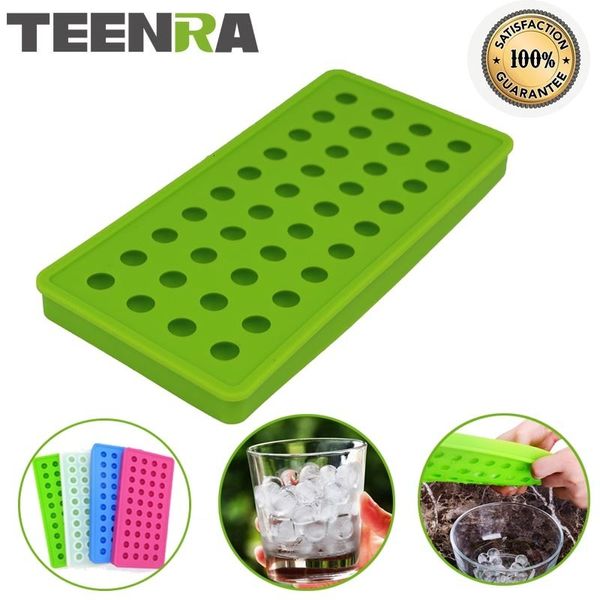 Ferramentas de sorvete Teenra 1pcs 40 Cavidade Silicone Cube Mini Ball Baker Bandeys Mold Sphere Mold Form 230412