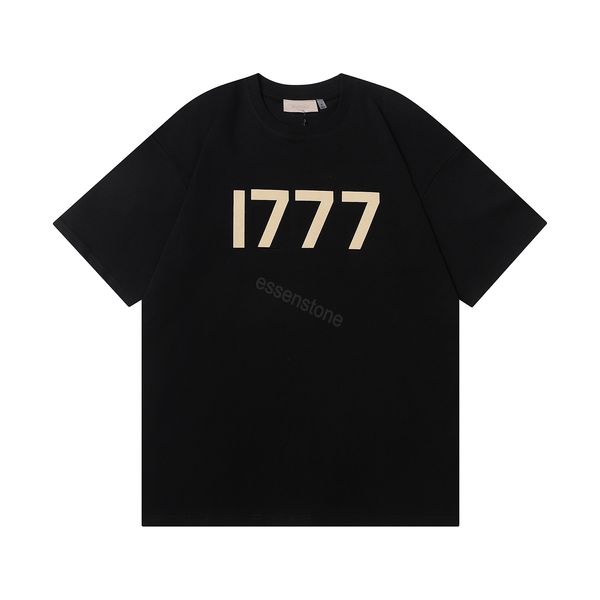 Erkek Korkuları Tişört Tops 1977 Baskı Ofgod T Shirt Essen Kısa Kollu Artı Boyut Gevşek Ess Tees Casual 1977 Serisi Yaz Giyim Ess