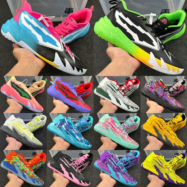 Top LaMelo Ball MB.03 Uomo Donna Scarpe da pallacanestro MB.02 MB.04 Scarpe da ginnastica firmate Phenom Toxic Morty Adventures Whispers GutterMelo Scarpe da ginnastica da esterno Taglia 36-46