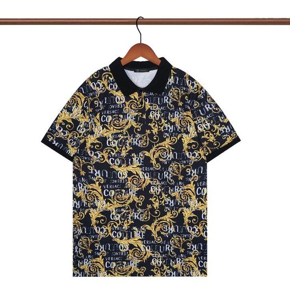 DJ280 джинсы от кутюр дизайнерская футболка летняя с коротким рукавом золотой принт женская мужская футболка мужская одежда