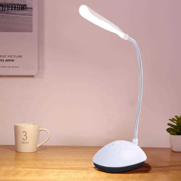 Schreibtischlampen Dimmbare faltbare Tischlampe für Schlafzimmer AAA batteriebetriebener Augenschutz Nachtlicht Desktop-Beleuchtung Lampe Student Book Light P230412