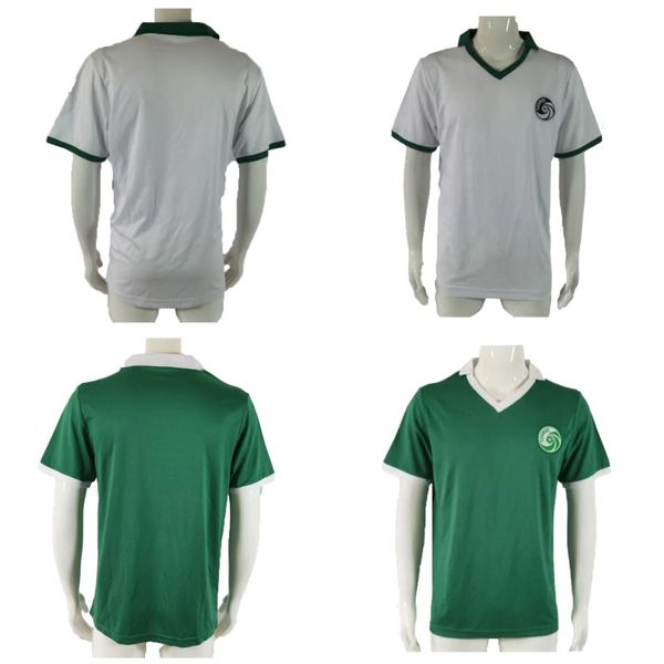 1976 1977 New York Cosmos Futbol Formaları Retro 76 77 Retro Pele Ev Uzakta Yeşil Vintage Futbol Gömlek Klasik Chinaglia Alberto Beckenbauer Messing Uniform S-2XL