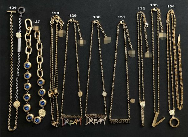 Lüks marka moda erkekler kolyeler medusa kafa kolye 18k altın kaplama Banshee portre boyun zinciri klasik stil 2023 yeni modeller kadın mücevher hediyesi mn28-9